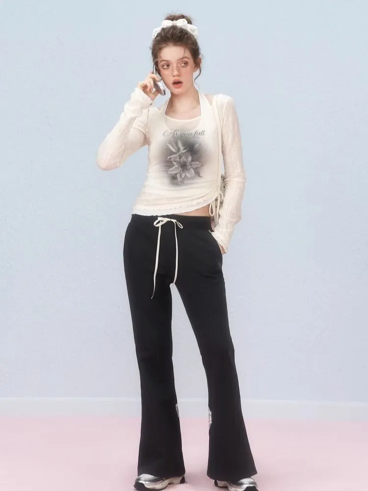 Two Pieces Layered Knit Long Sleeve T-Shirt【s0000006307】