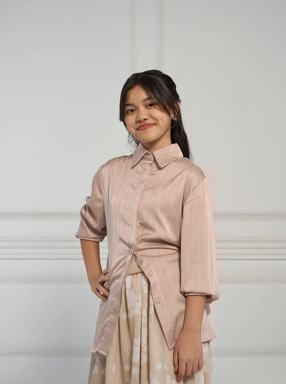 UMAYRA LAYERED TOP BLUSH