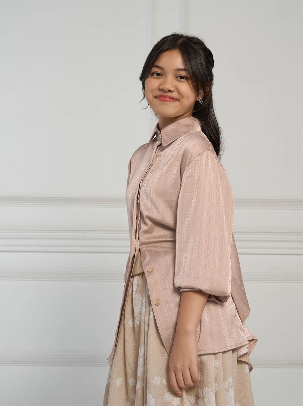 UMAYRA LAYERED TOP BLUSH