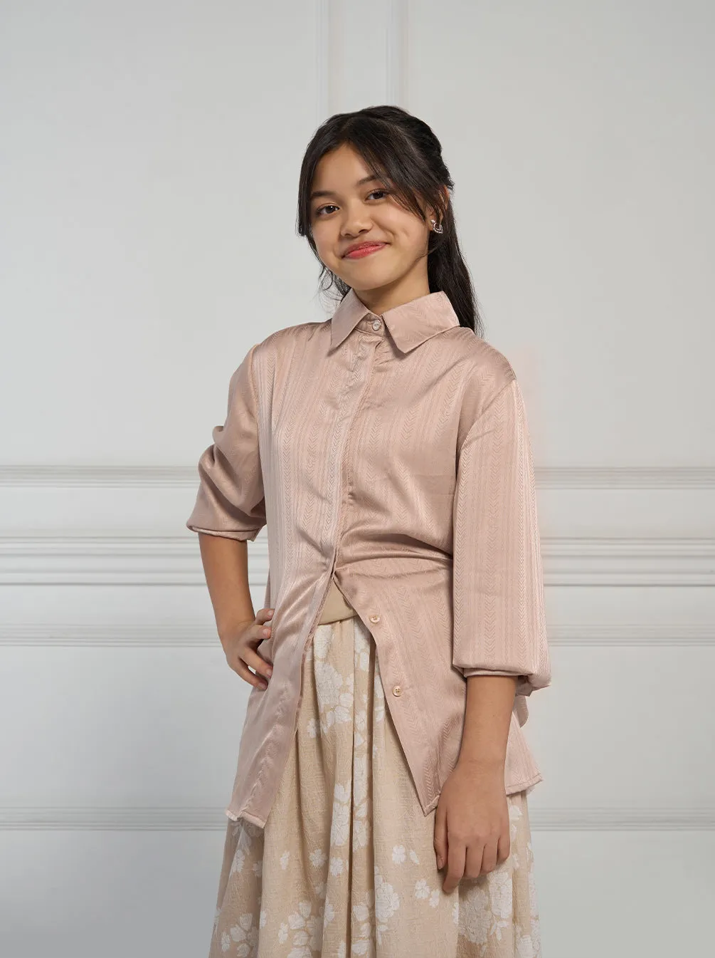 UMAYRA LAYERED TOP BLUSH