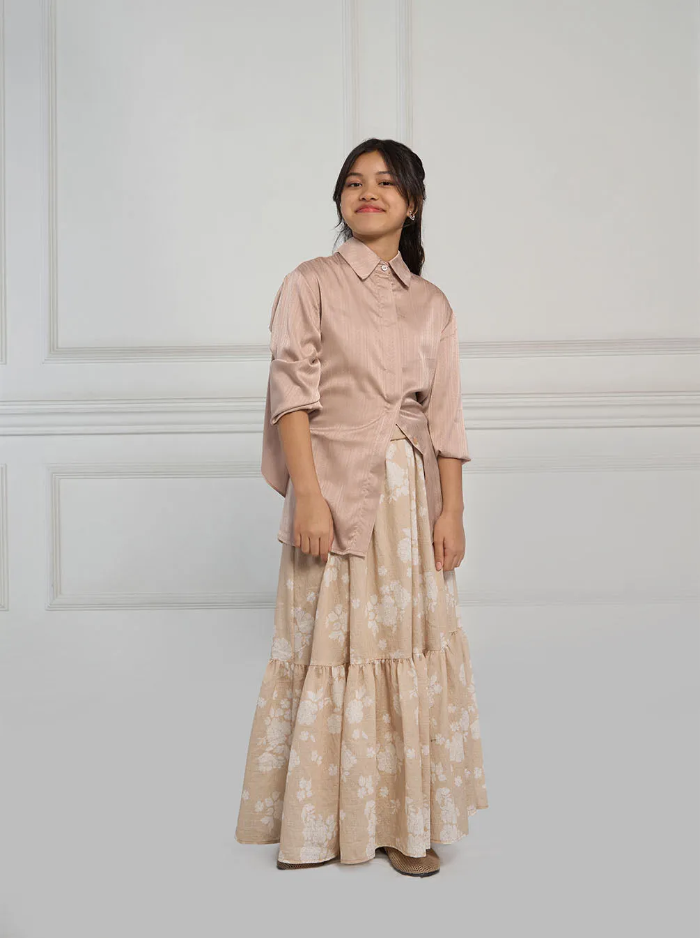 UMAYRA LAYERED TOP BLUSH