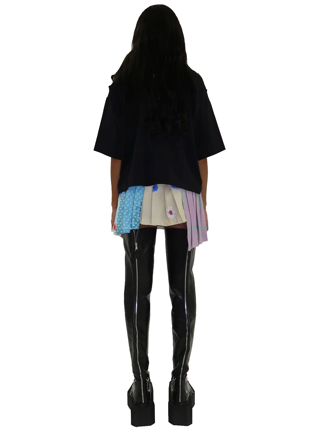 Upcycled Pleated Skirt