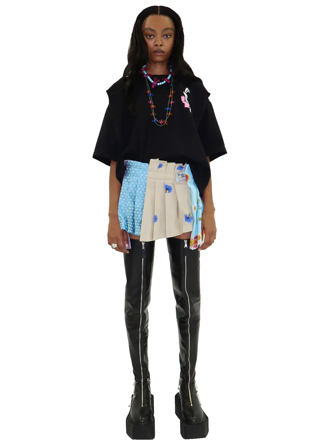 Upcycled Pleated Skirt