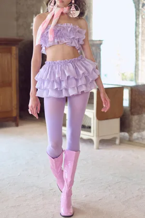 US3189 Ruffle Tube and Skirt Set