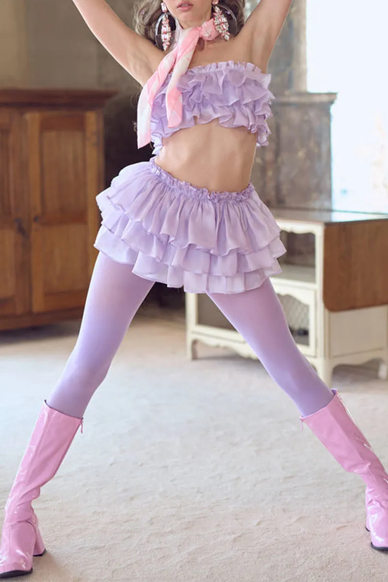 US3189 Ruffle Tube and Skirt Set