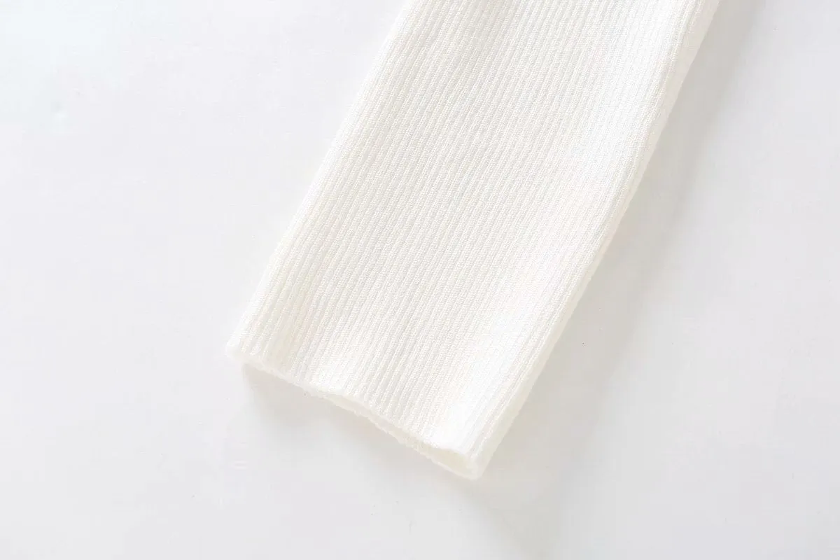 V-neck Knit Loungewear Cardigans Pants Two-piece Set