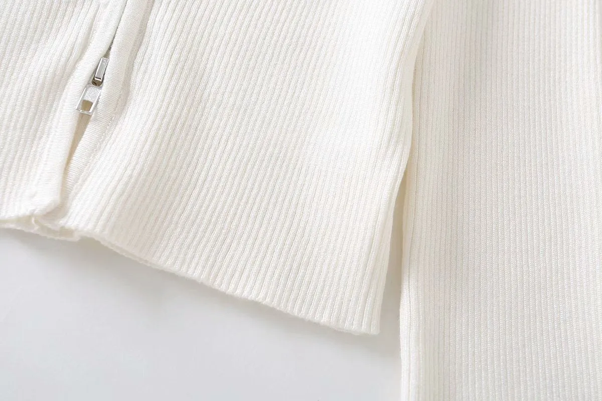 V-neck Knit Loungewear Cardigans Pants Two-piece Set