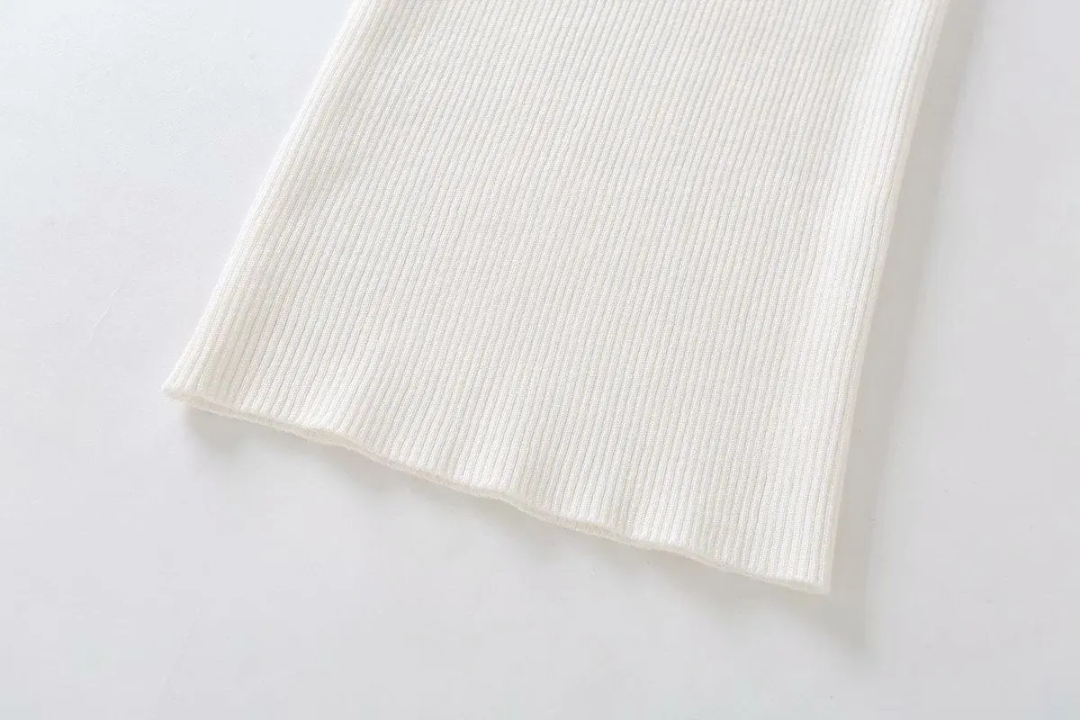 V-neck Knit Loungewear Cardigans Pants Two-piece Set