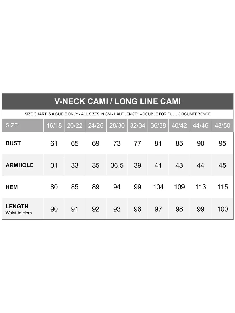 V-Neck Longline Cami - Ivory*