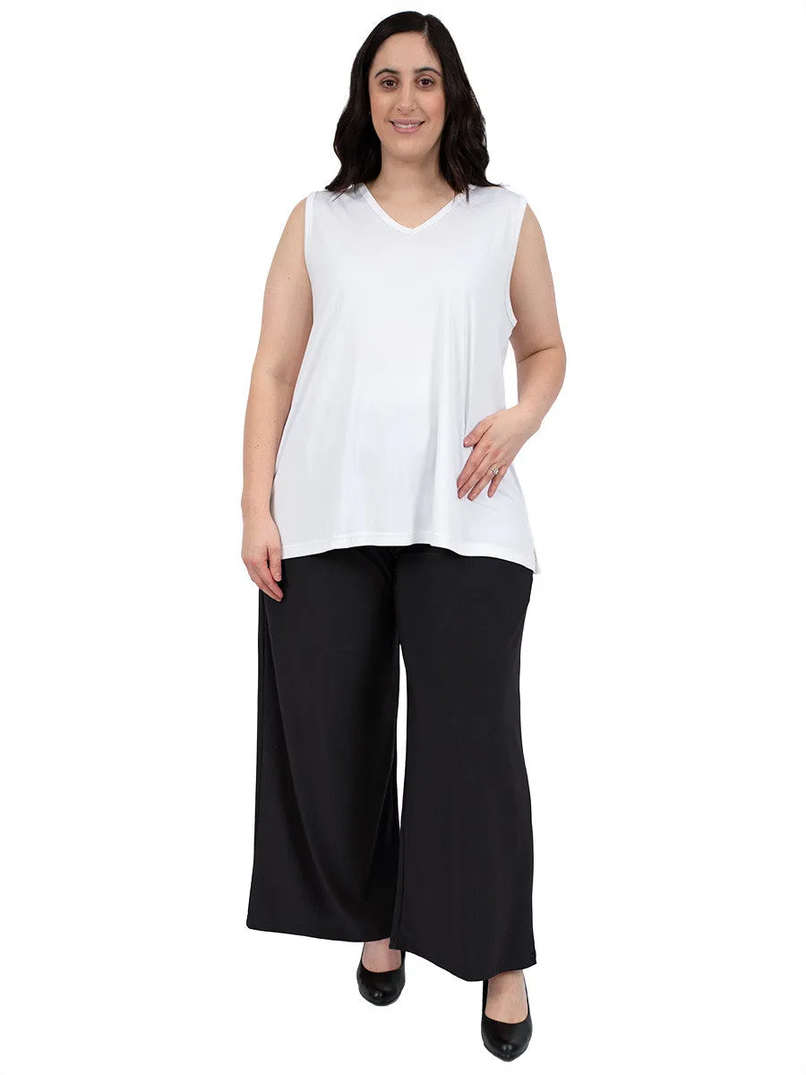 V-Neck Longline Cami - Ivory*