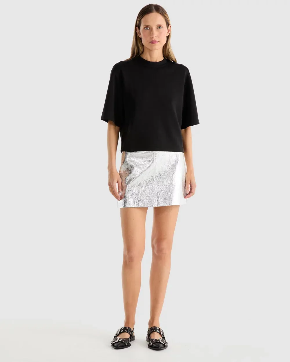 VENUS LEATHER MINI SKIRT