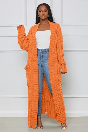 Vibrant Maxi Sweater Cardigan