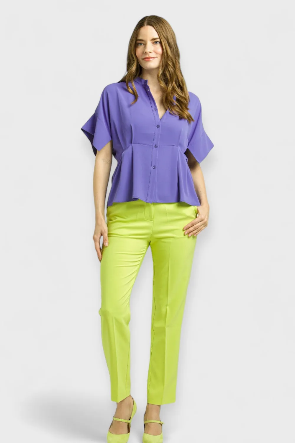 Victoria Lime Green Trouser Pants