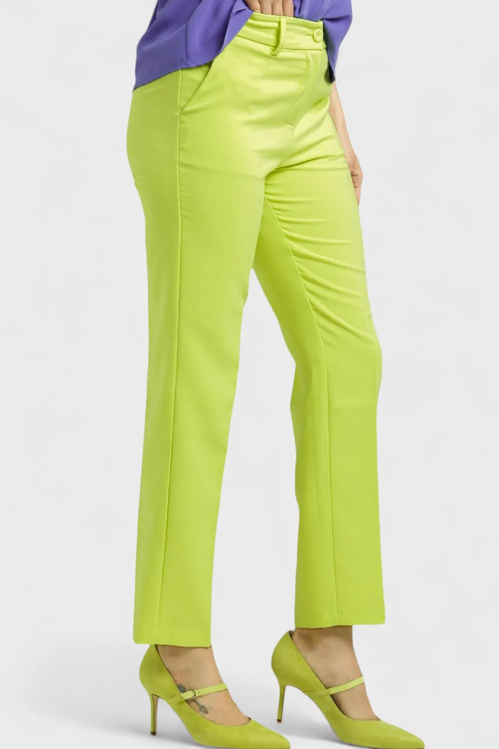 Victoria Lime Green Trouser Pants