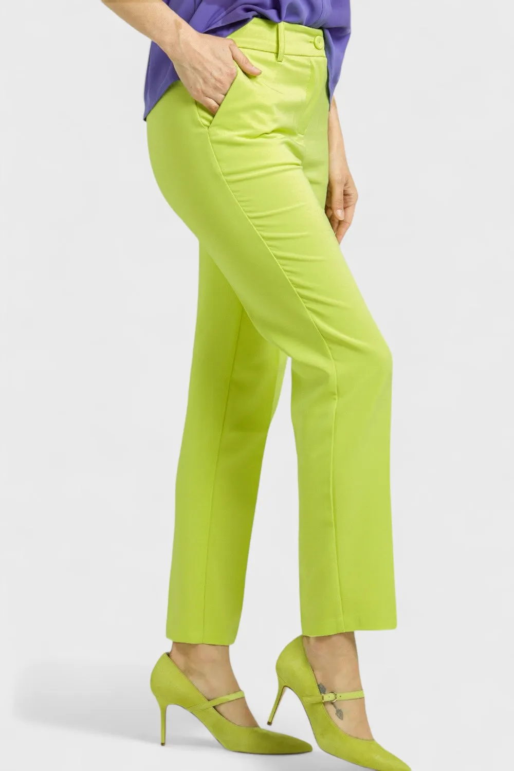 Victoria Lime Green Trouser Pants