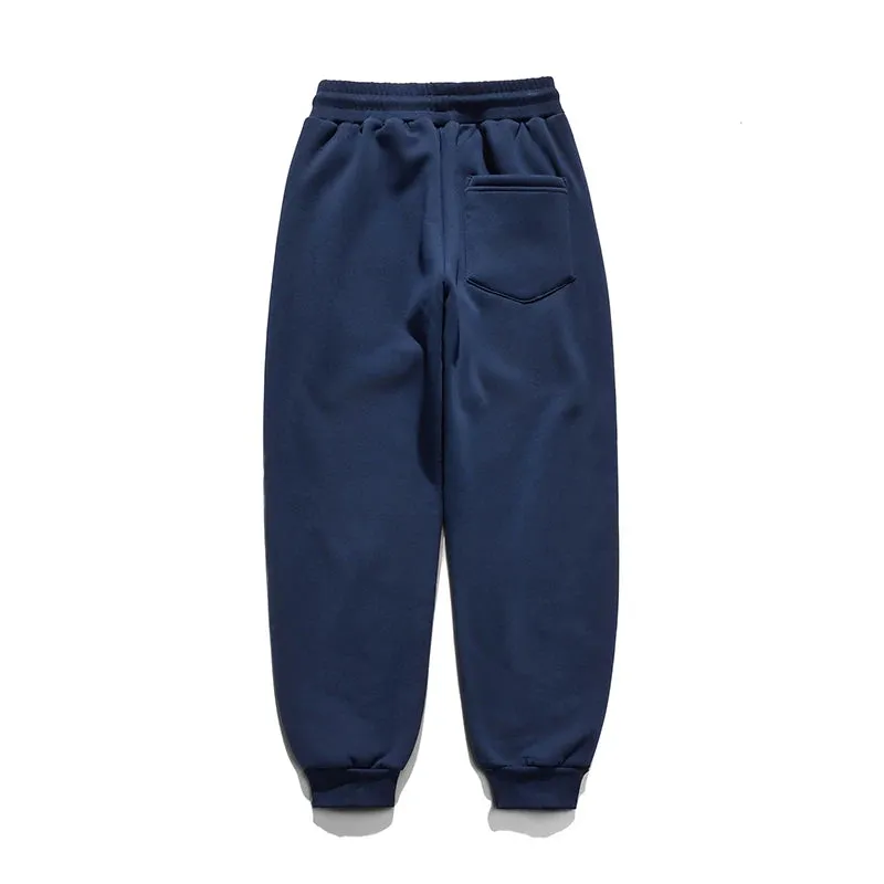 Vintage Heavyweight Velvet Sweatpants - Unisex Winter New Thick Straight Sport Jogger Pants for Casual Warmth