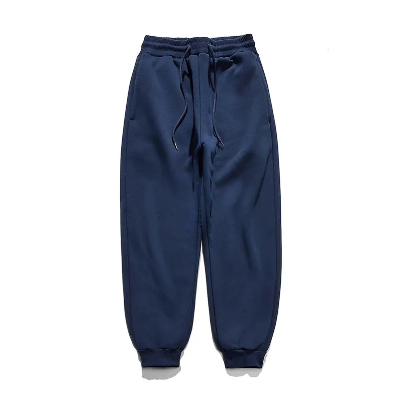 Vintage Heavyweight Velvet Sweatpants - Unisex Winter New Thick Straight Sport Jogger Pants for Casual Warmth
