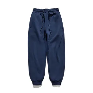 Vintage Heavyweight Velvet Sweatpants - Unisex Winter New Thick Straight Sport Jogger Pants for Casual Warmth