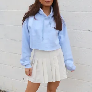 White Pleated School Mini Skirt