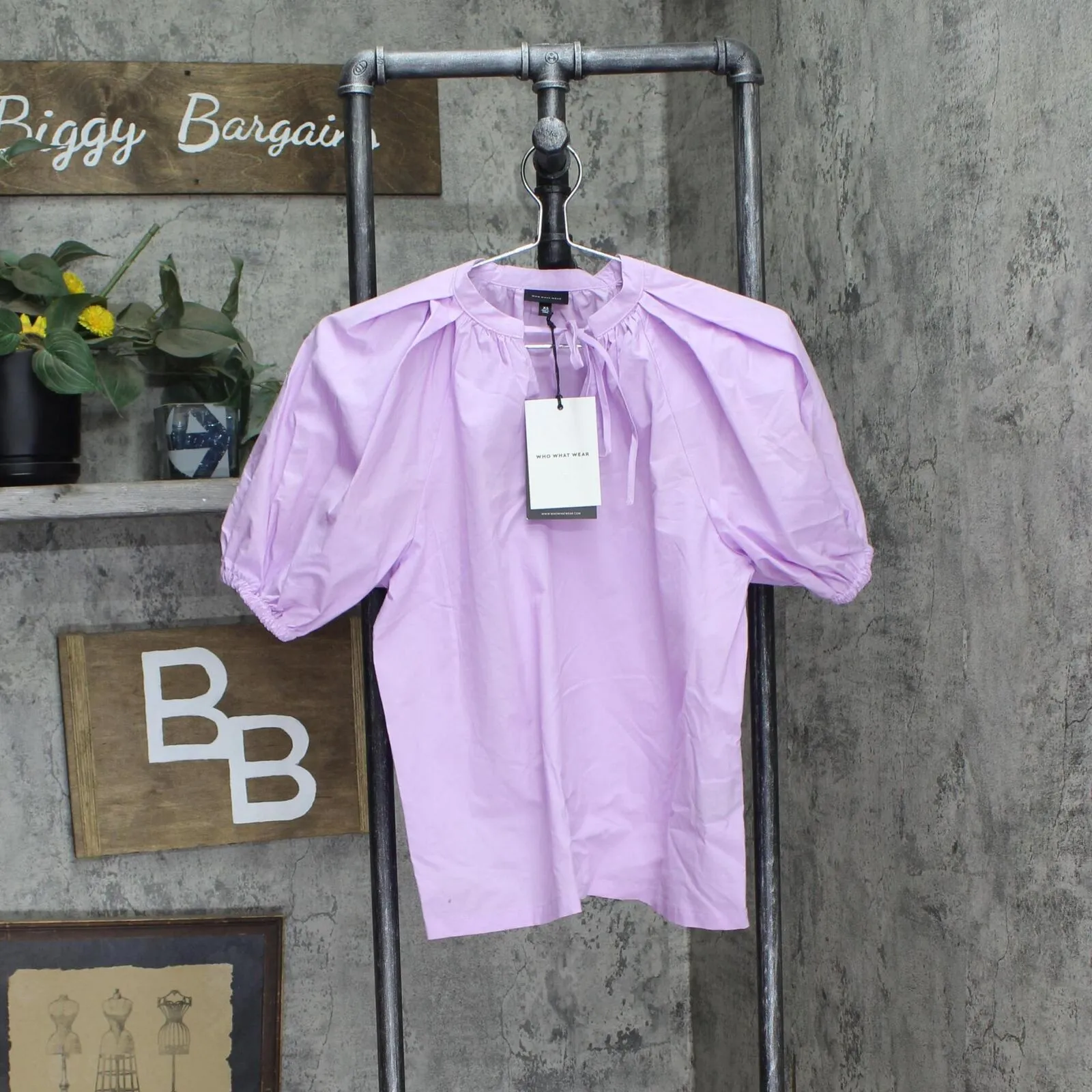 Who What Wear Women's Puff Elbow Sleeve Shell Blouse 84201887