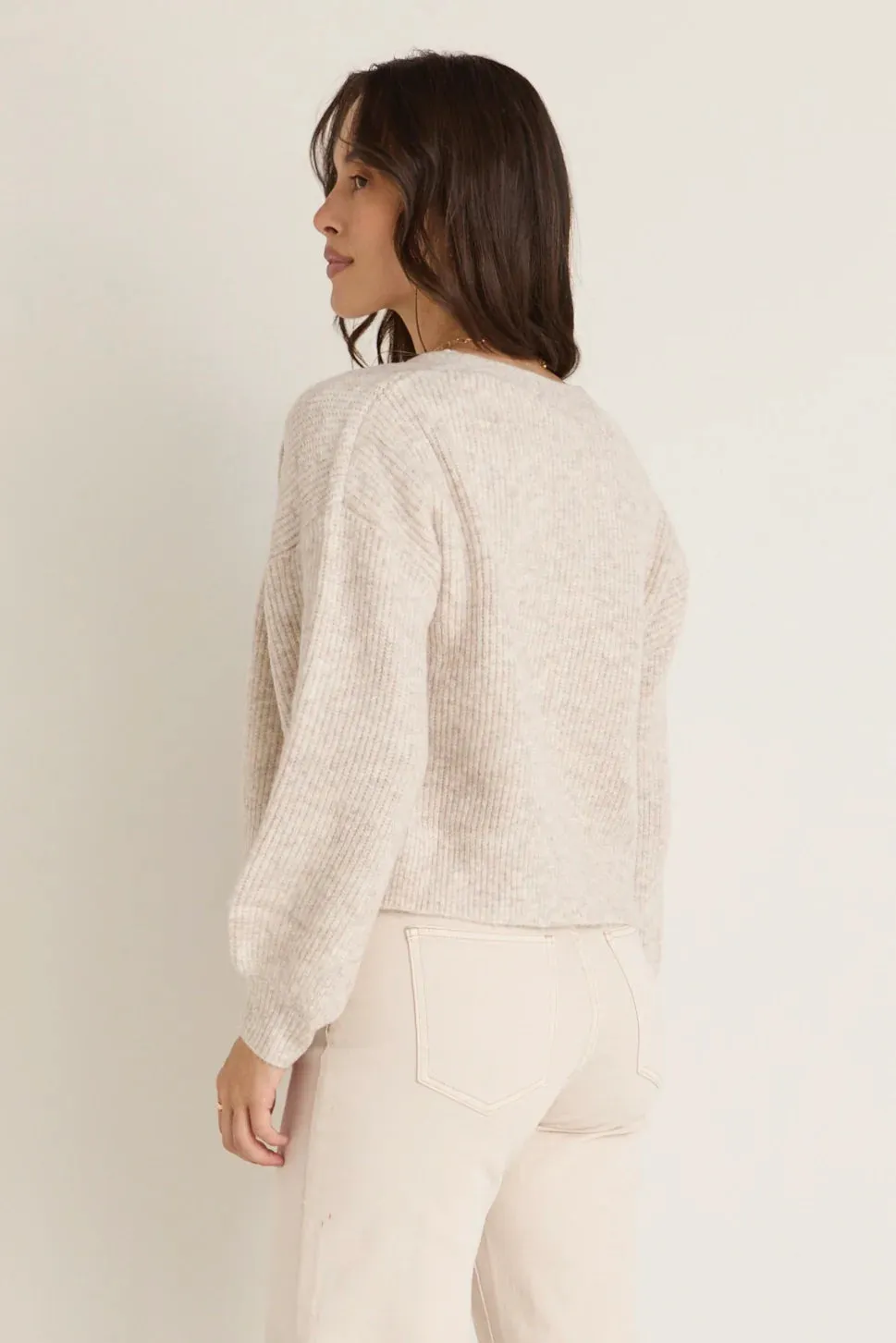 Wholesome Chunky Knit Cardigan - Oat