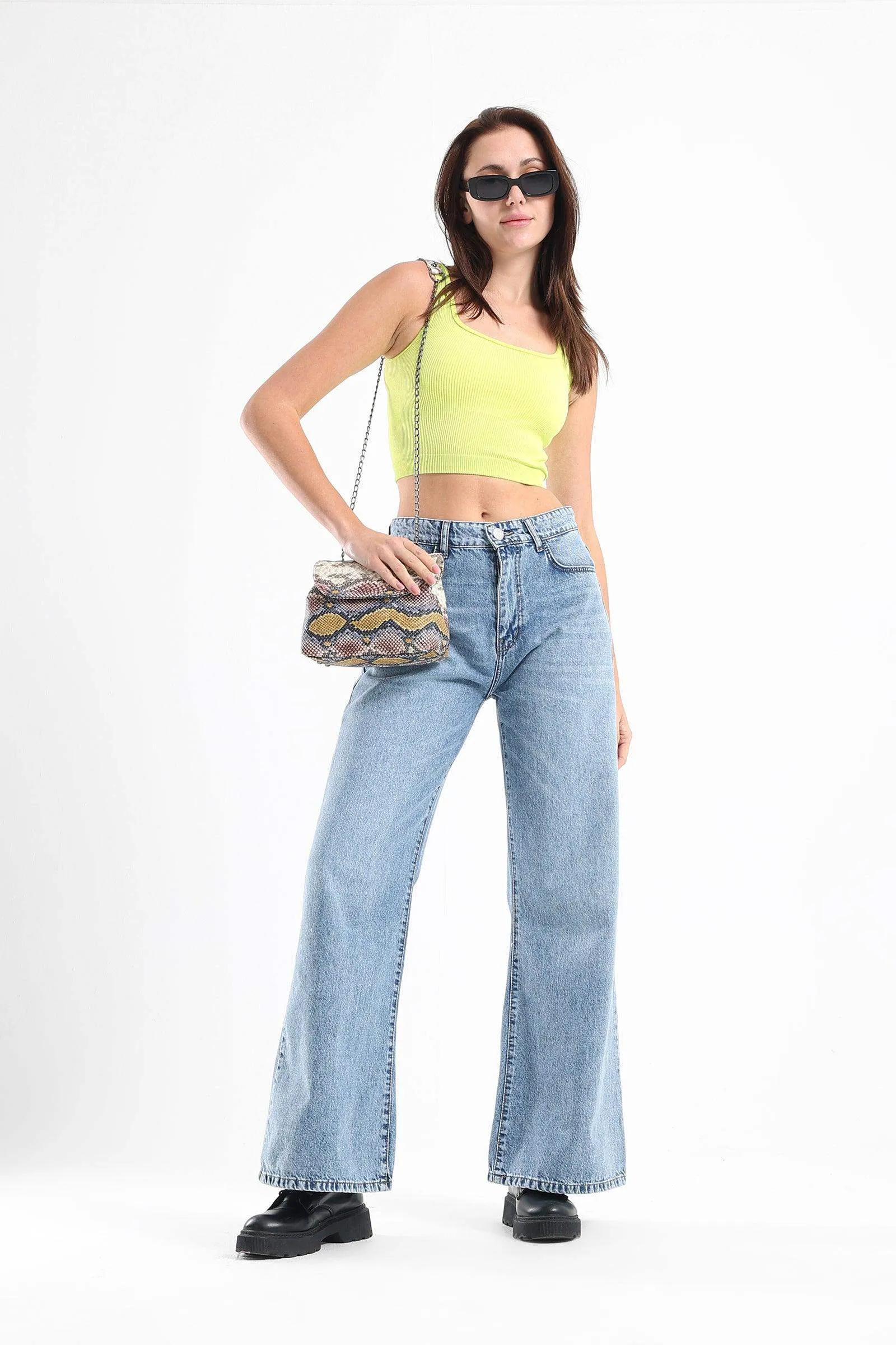 Wide Strap Crop Top