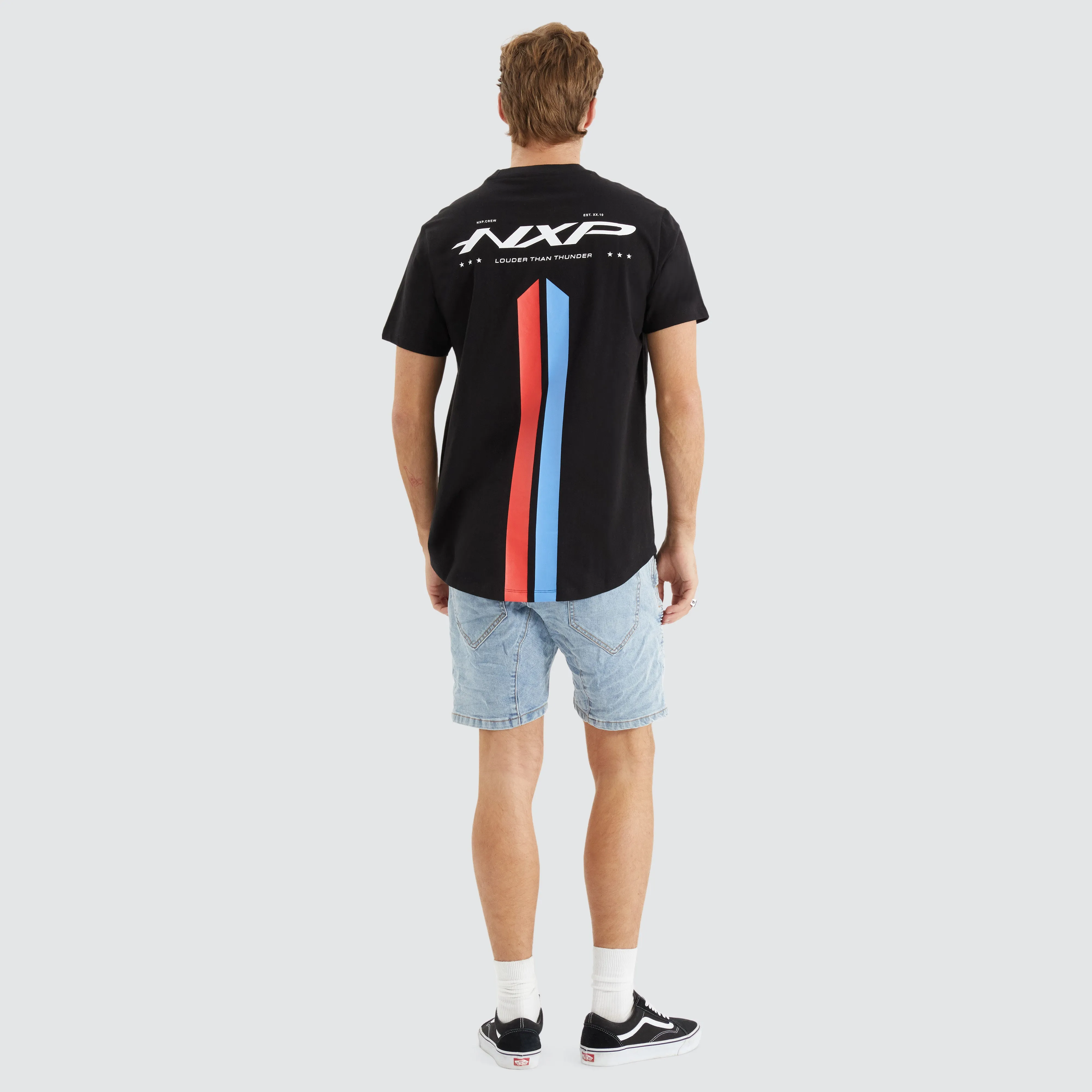 Wingman Dual Curved Tee Jet Black