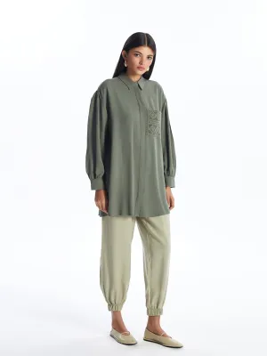 Women Elastic Waist Straight Jogger Pants