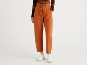 Women Solid Straight Fit Trousers