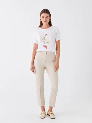 Women Standard Fit Straight Trousers