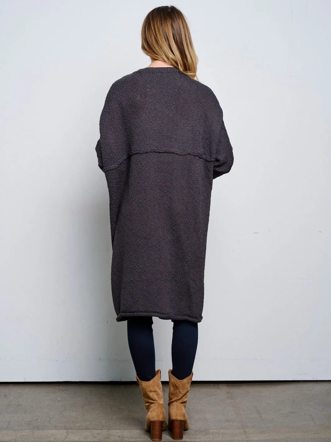 WOMEN'S LONG SLEEVE OPEN FRONT CARDIGAN