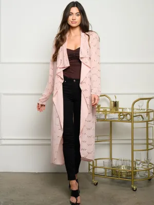 WOMEN'S LONG SLEEVE OPEN SEQUINS CARDIGAN