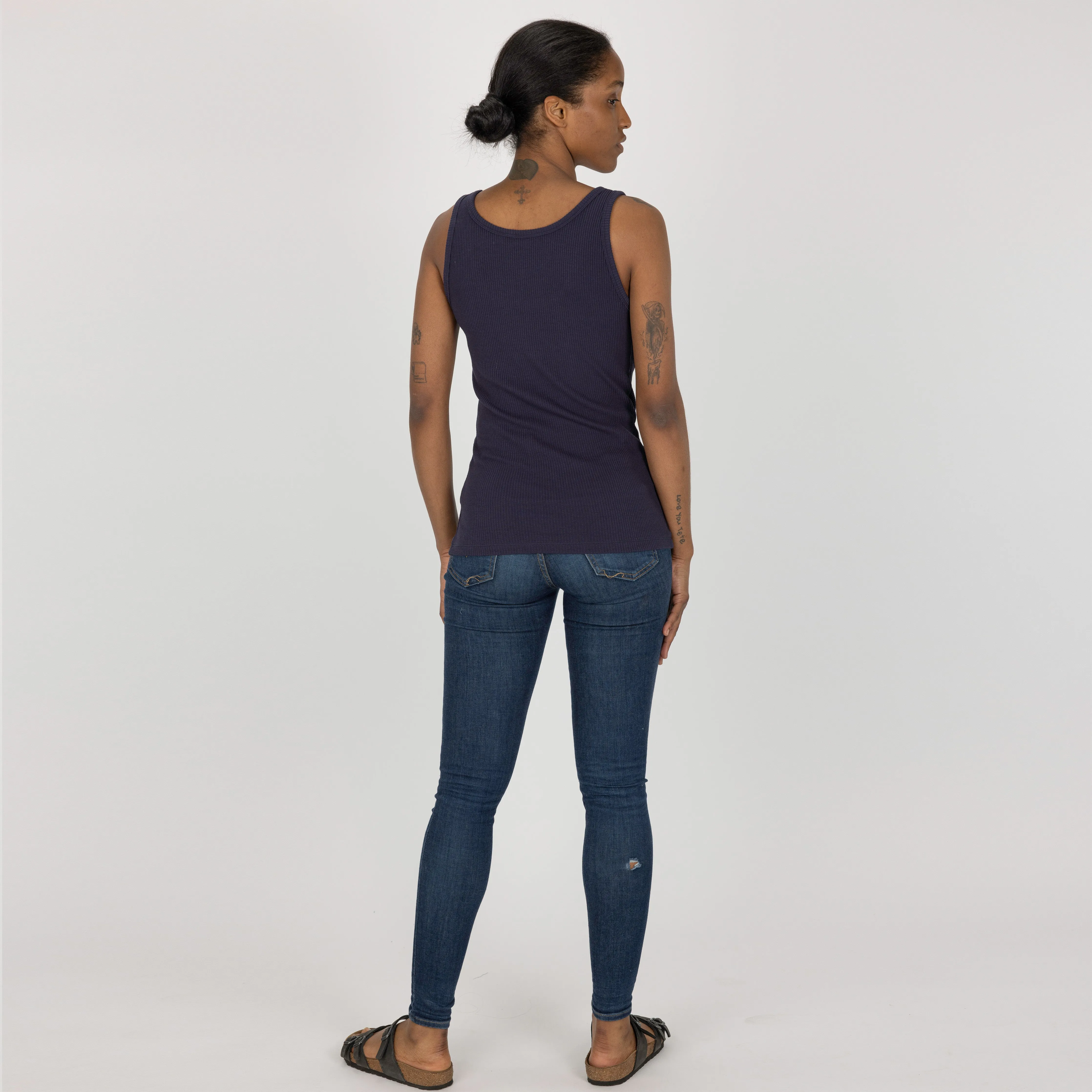 Womens "Chunky" Cotton/Spandex Rib Tank - Salute