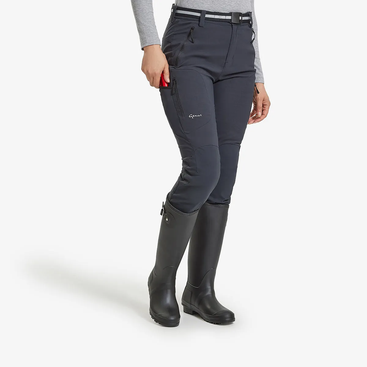 Women's Slim-Leg Gardening Trousers - Midnight