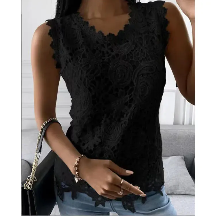 Women's Summer Lace Vest Tops