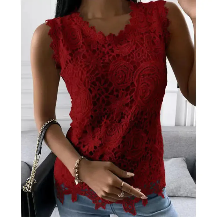 Women's Summer Lace Vest Tops