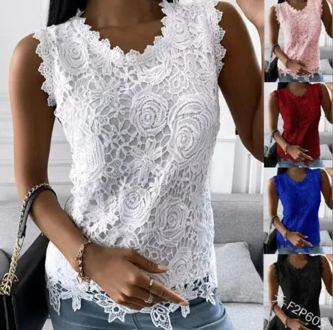 Women's Summer Lace Vest Tops