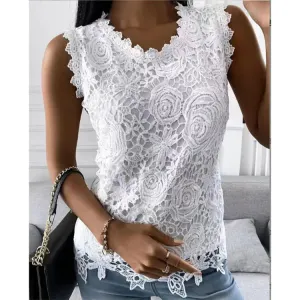 Women's Summer Lace Vest Tops