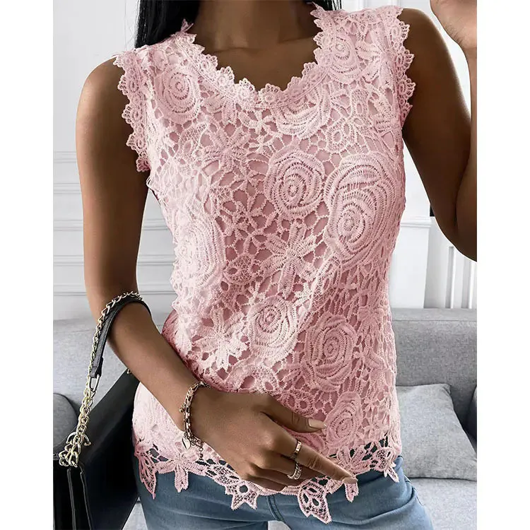 Women's Summer Lace Vest Tops