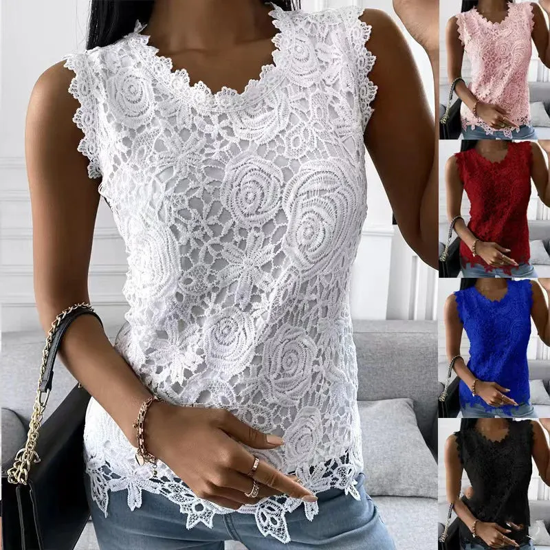 Women's Summer Lace Vest Tops