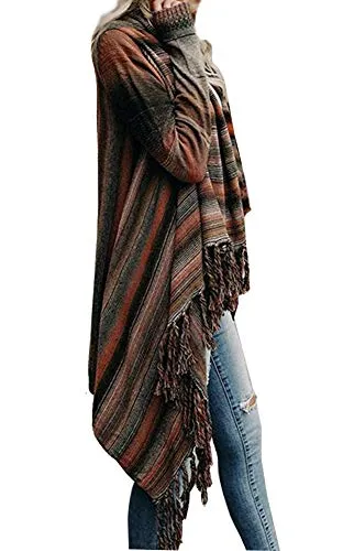 Women's Tassel Cardigan, Speckled