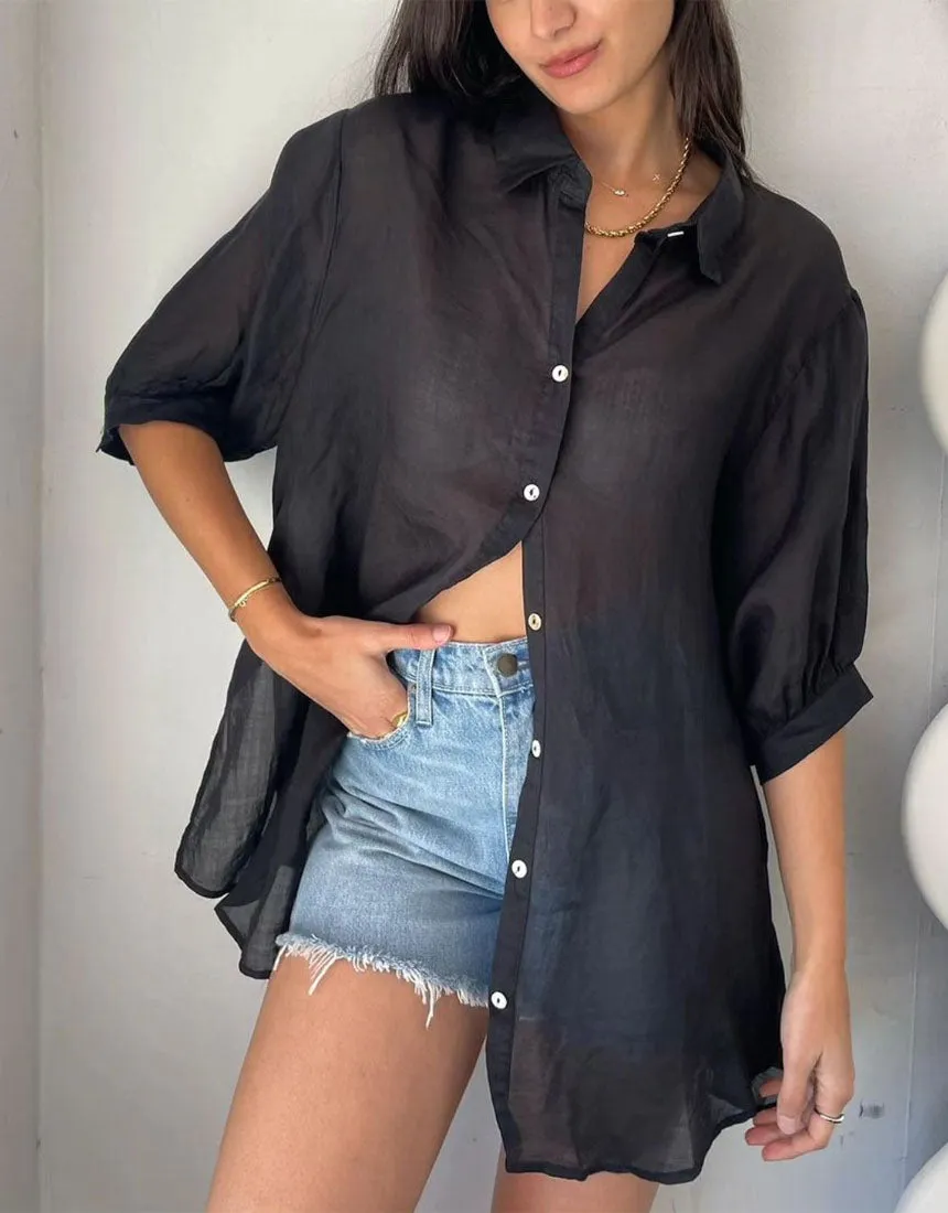 Worthier Athena Shirt - Black