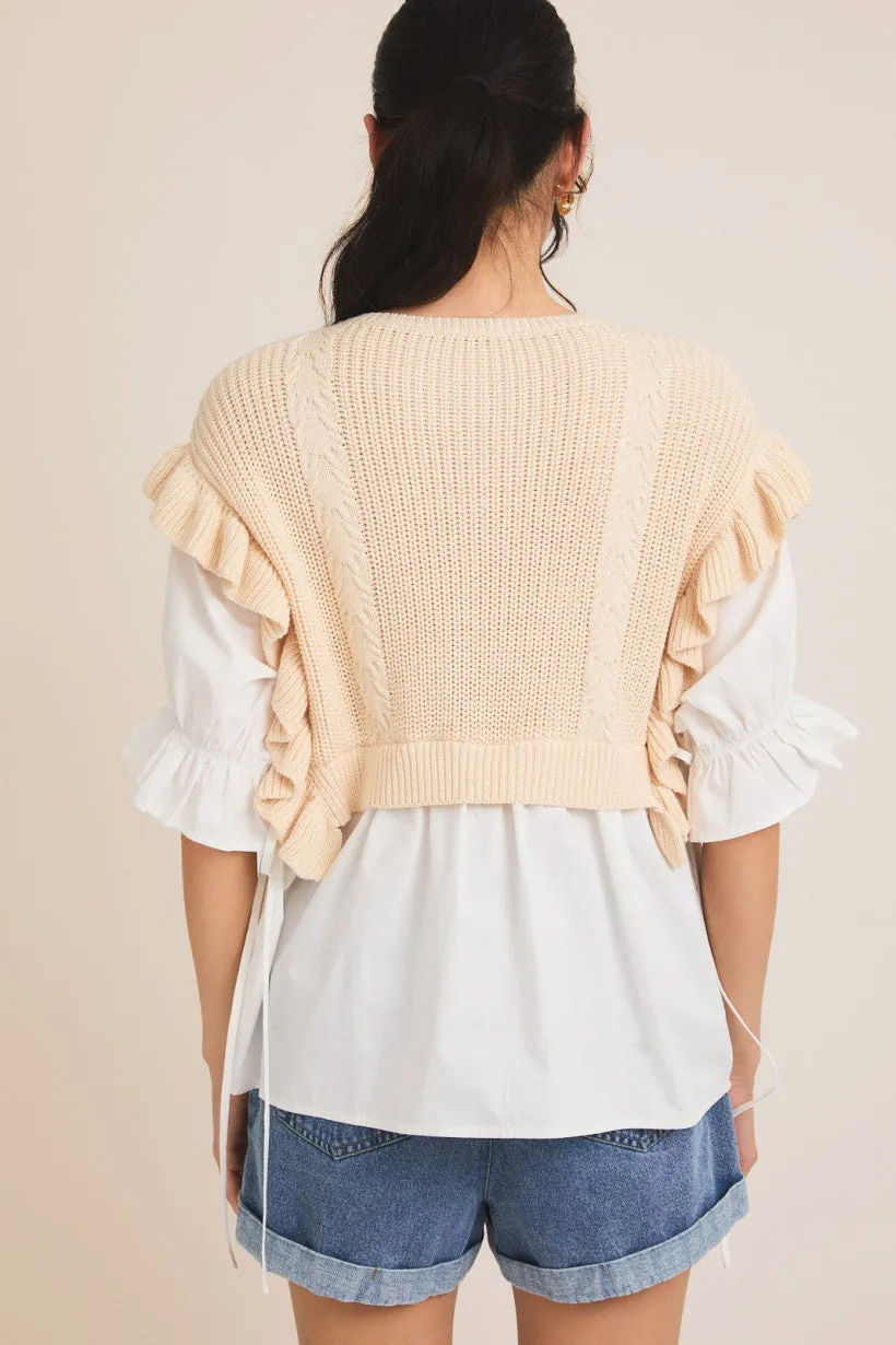 Woven Mix Top