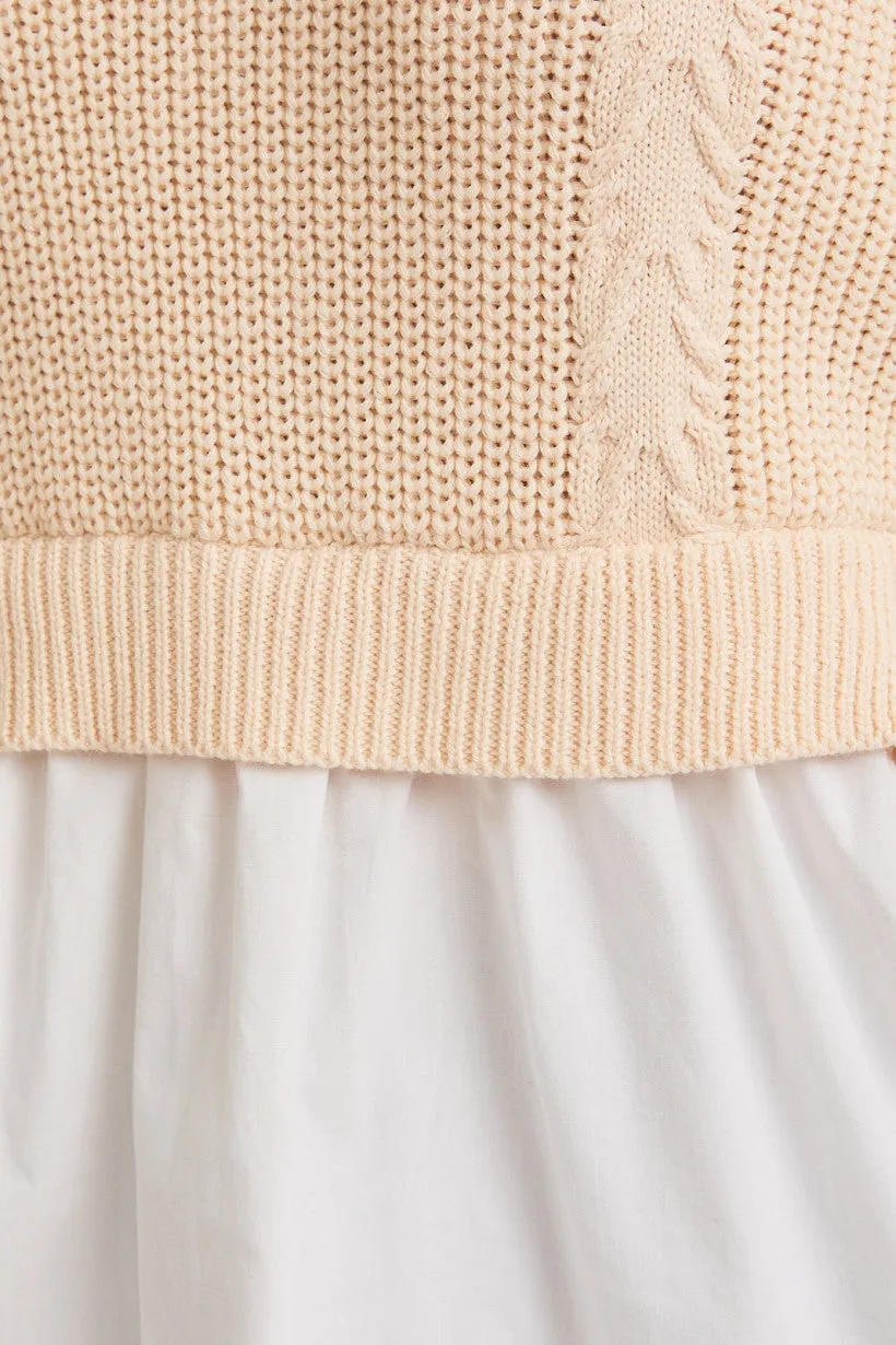 Woven Mix Top