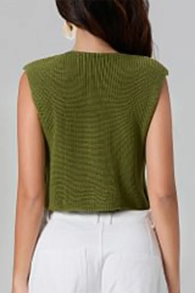WR3255 Knitted Sleeveless Vest