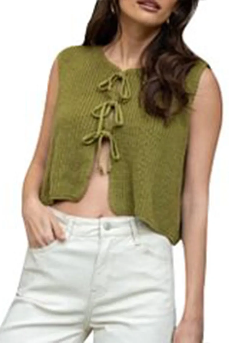 WR3255 Knitted Sleeveless Vest