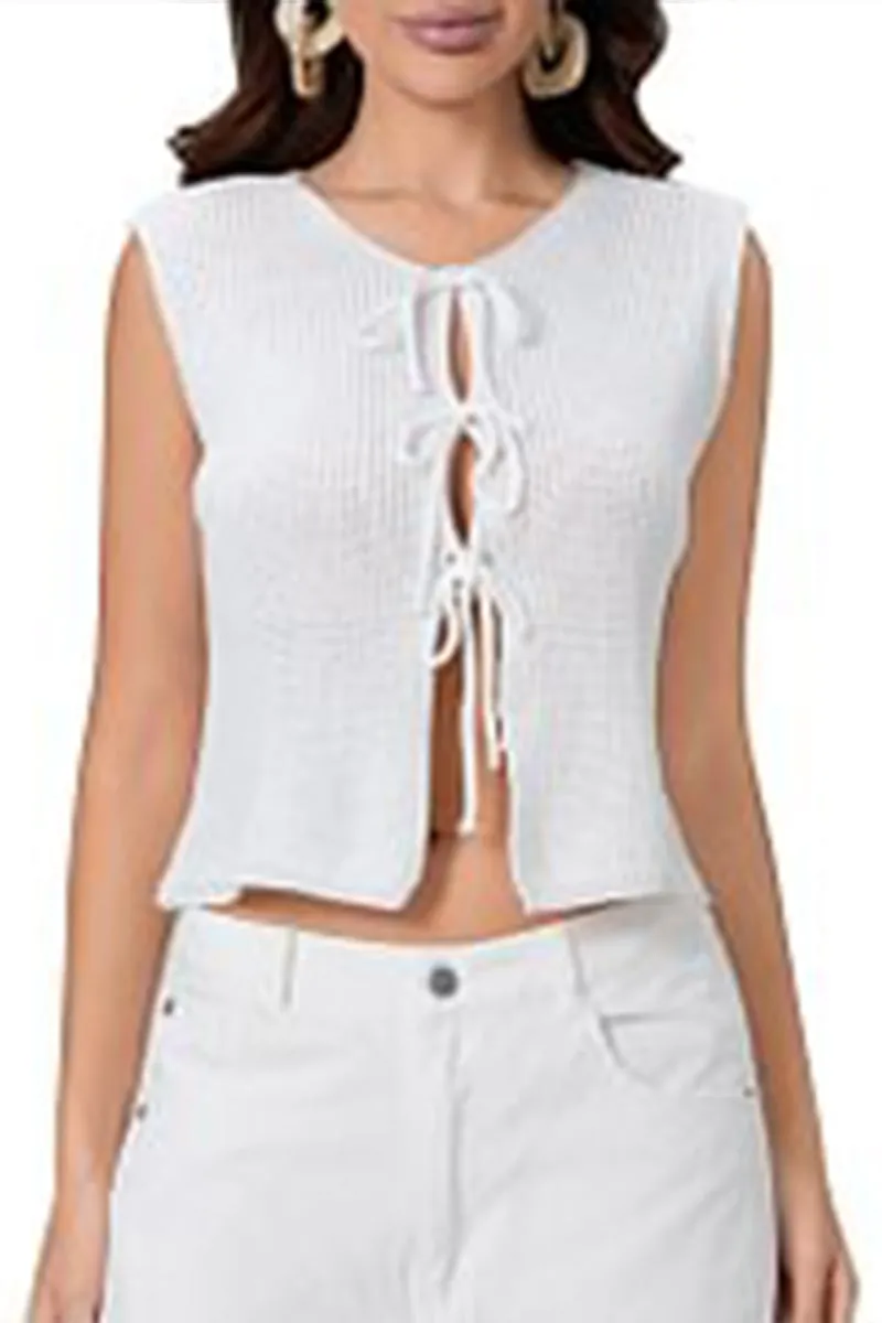 WR3255 Knitted Sleeveless Vest