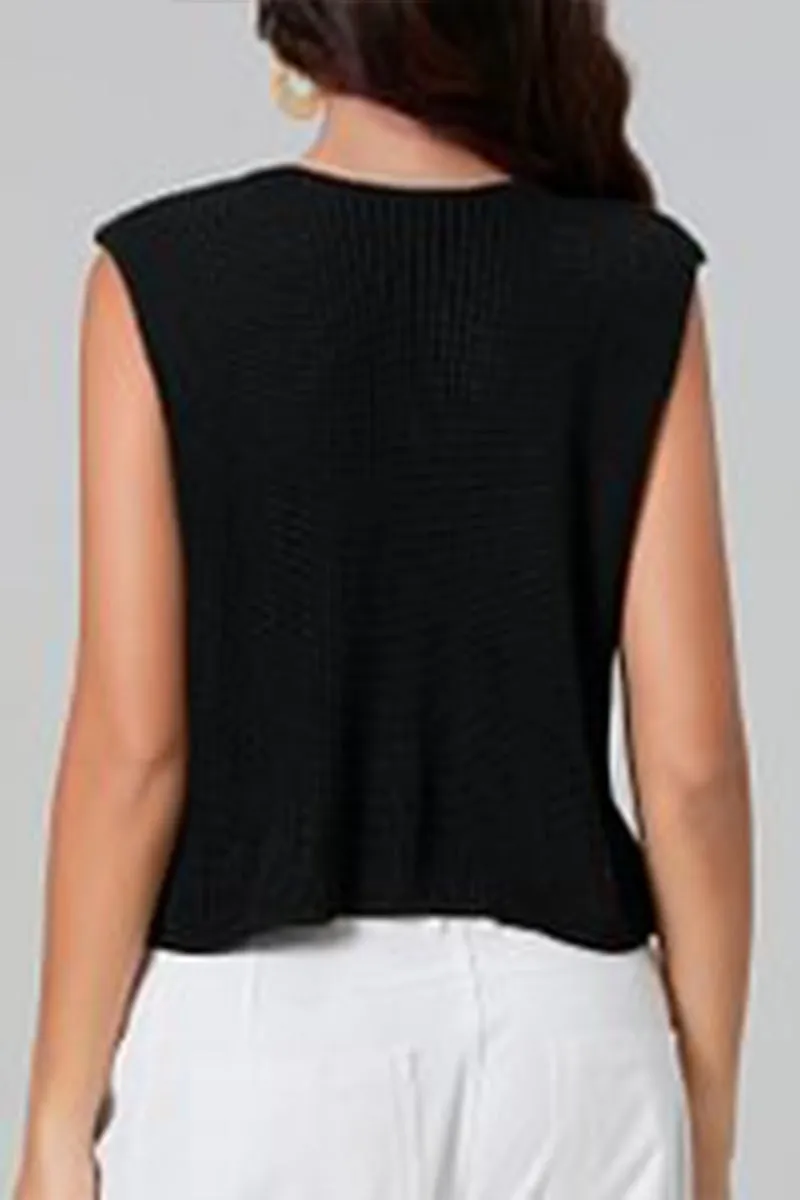 WR3255 Knitted Sleeveless Vest