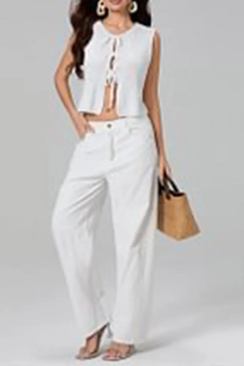 WR3255 Knitted Sleeveless Vest