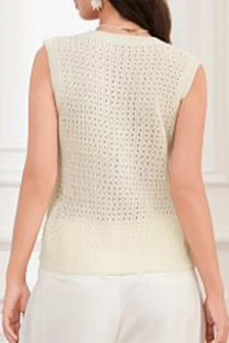 WR3257 Crochet Vest Top